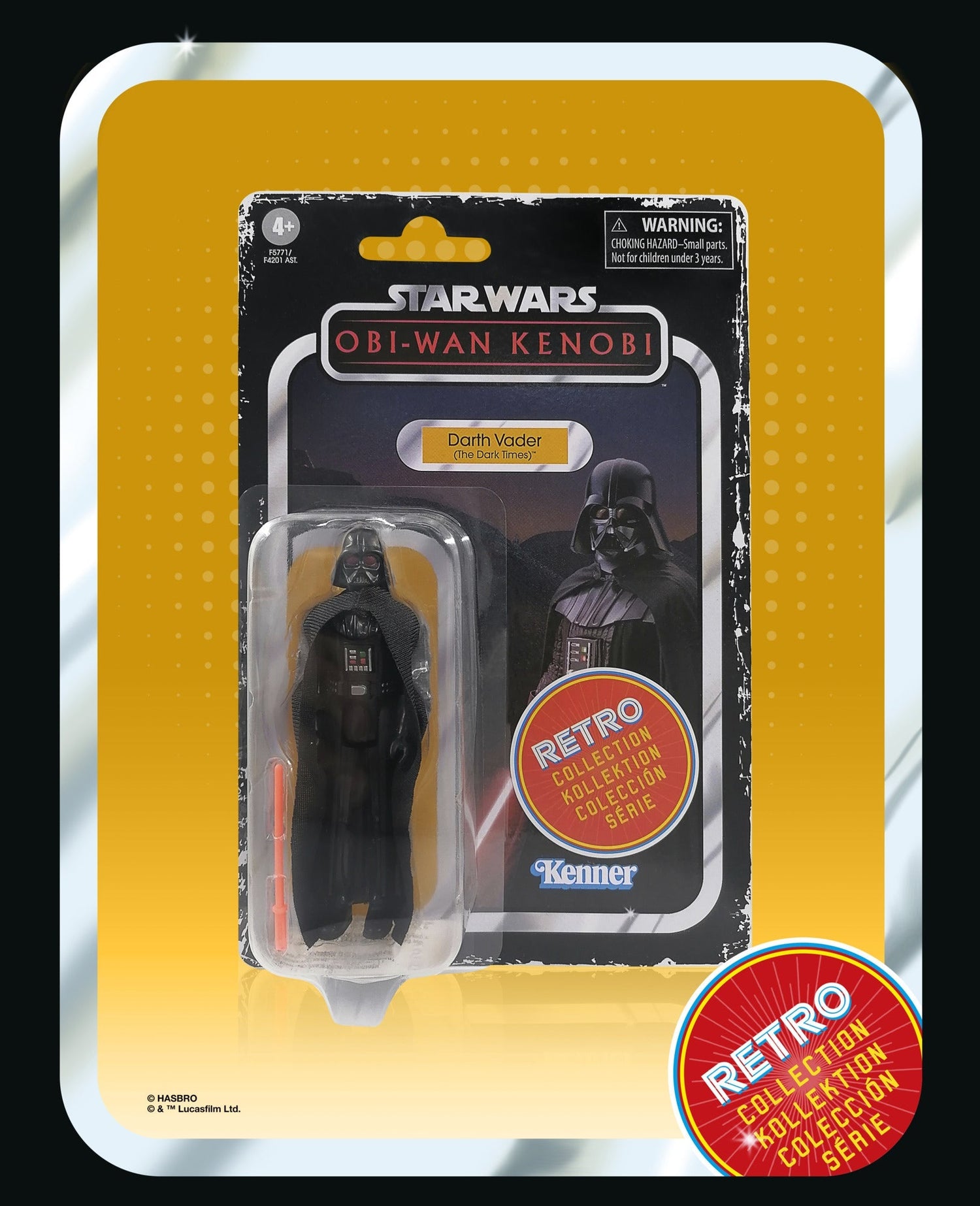 Star Wars: Retro Collection Darth Vader (THE DARK TIMES) Hasbro No Protector Case
